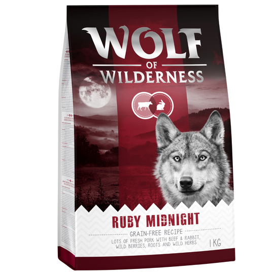 Wolf of Wilderness Ruby Midnight - Beef & Rabbit - 1 kg