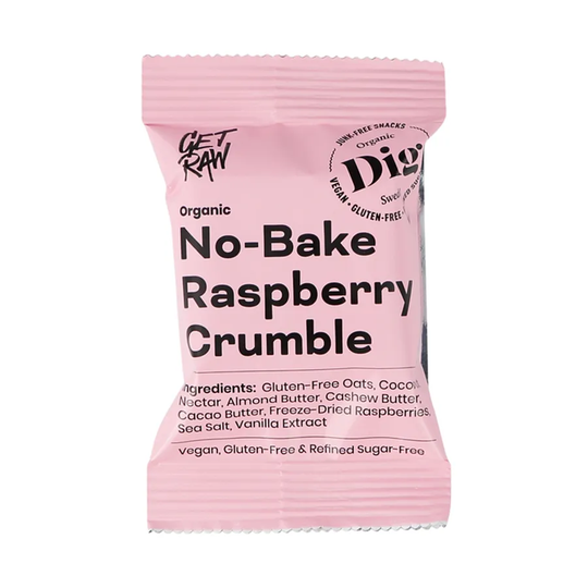 DIG No-Bake smulpaj hallon, 35 g ekologisk