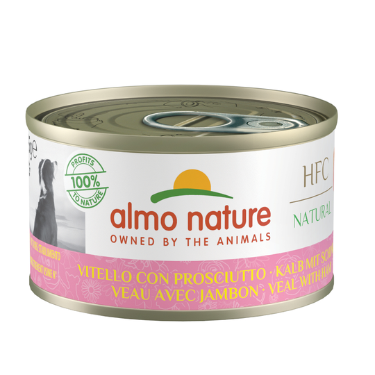 Ekonomipack: Almo Nature HFC 12 x 95 g - Kalv & skinka