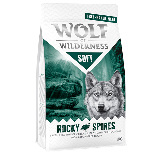 Wolf of Wilderness Soft - Rocky Spires - Free Range Chicken & Guinea Fowl - 1 kg
