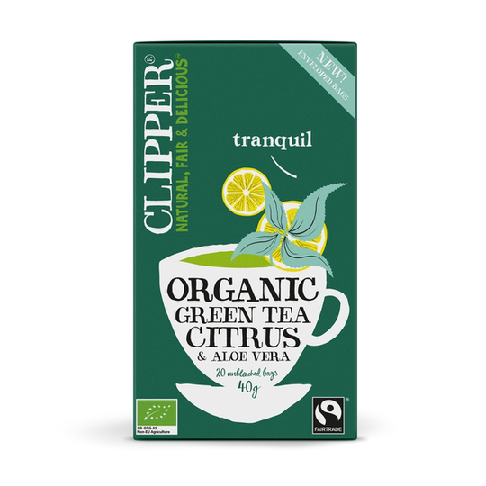 Clipper Tea Clipper Organic Green Tea Green Citrus Aloe Vera 20 st