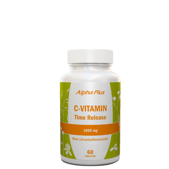 C-vitamin Time Relase 1000mg, 60 tabletter