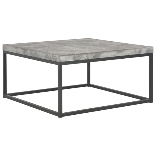 vidaXL Soffbord 75x75x38 cm betonggrå