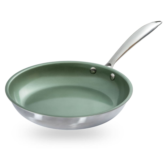 Just Vegan EKO Stekpanna CeraVegan 24 cm rostfritt stål grön