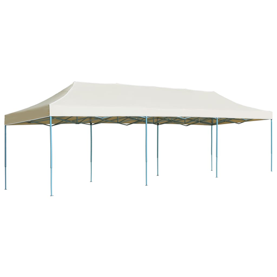 vidaXL Pop-Up hopfällbart partytält gräddvit 3x9 m