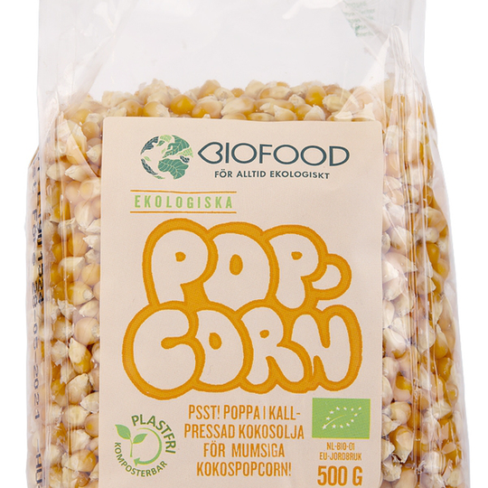 Biofood Popcornkärnor 500 g