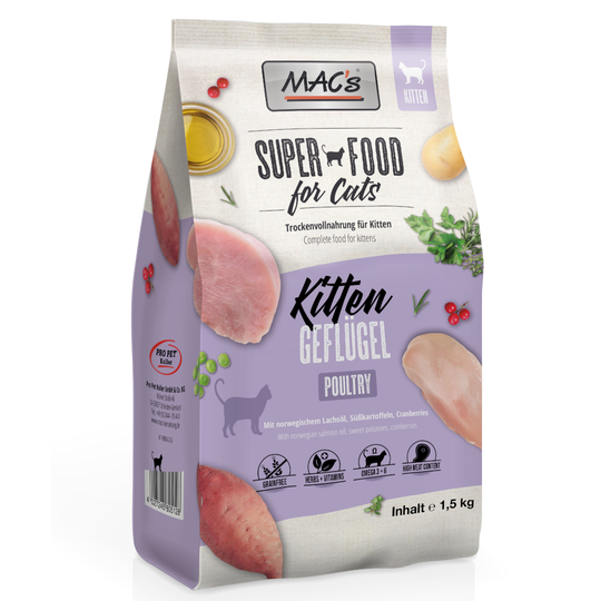 MAC's Superfood for Cats Kitten - 1,5 kg