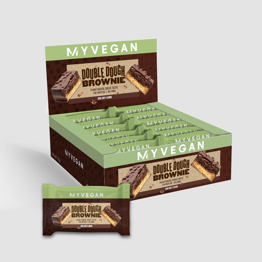 Vegan Double Dough Brownie - Chocolate Chip