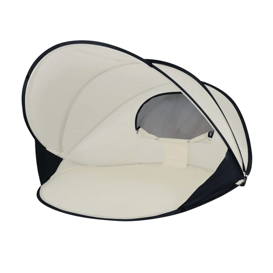 DERYAN Pop-up strandtält XXL 155x133x95 cm gräddvit