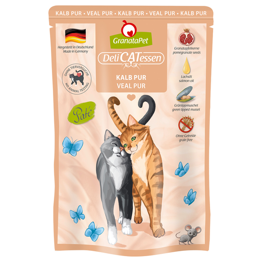 GranataPet DeliCatessen Pouch 12 x 85 g Blandpack III utan fisk