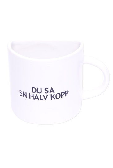 Mugg, en halv kopp