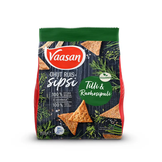 Vaasan 2 x Rågchips Knäcke Dill & Gräslök
