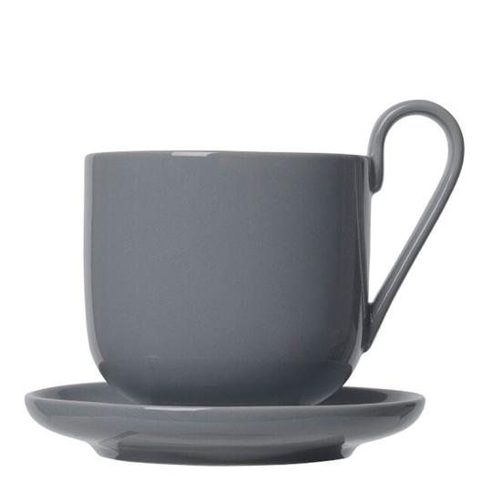Blomus - Ro Kaffekopp med fat 2-pack Sharkskin