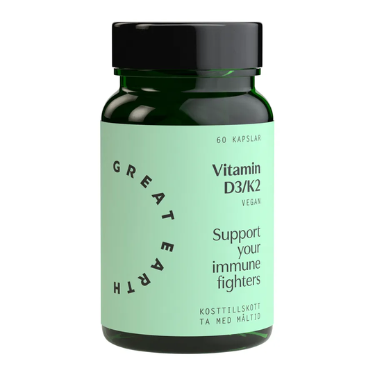 Great Earth Vitamin D3/K2 50mcg, 60 kapslar