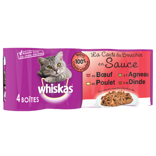 Whiskas La Carte 12 x 390 / 400 g - Butchers in Sauce (12 x 400 g)