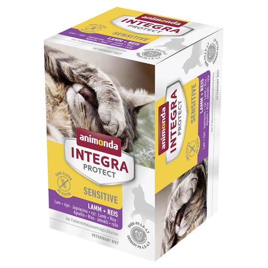 Animonda Integra Protect Adult Sensitive 6 x 100 g portionsform - Lamm & ris