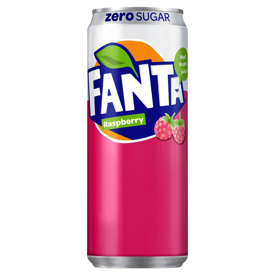 Läsk, Fanta Zero raspberry 33 cl