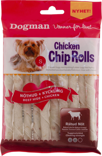 Dogman Chicken Chip Roll med Kyckling 10-pack