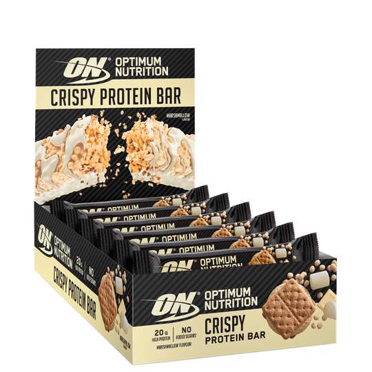 10 x Optimum Protein Crisp Bar, 65 g