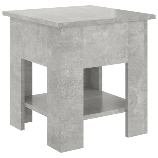 vidaXL Soffbord betonggrå 40x40x42 cm konstruerat trä