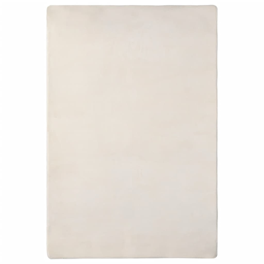 vidaXL Luggmatta gräddvit 200x140 cm