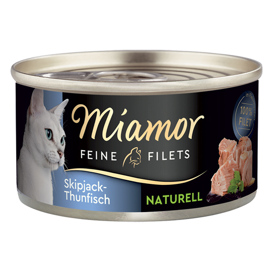 Miamor Fine Filets Naturelle 6 x 80 g - Skipjack-tonfisk
