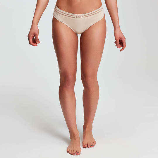 MP Seamless Thong för kvinnor - Beige - XS