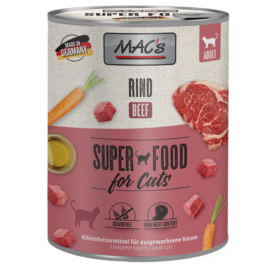 Ekonomipack: MAC's Cat våtfoder 12 x 800 g - Nötkött