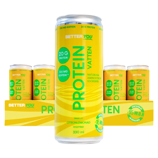 Better You Proteinvatten Koffein Citronlemonad, 24 x 33ml