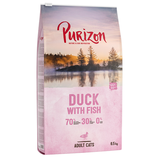 Ekonomipack: Purizon torrfoder 2 x 6,5 kg - Adult Duck & Fish