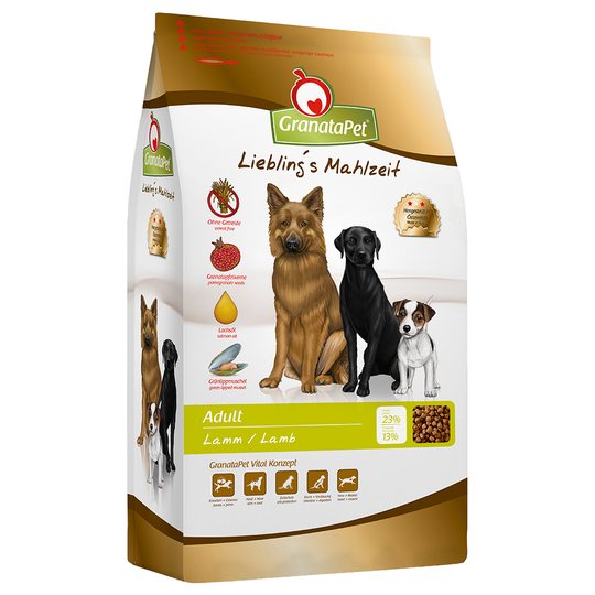 GranataPet Liebling's Mahlzeit Adult Lamm - Ekonomipack: 2 x 10 kg