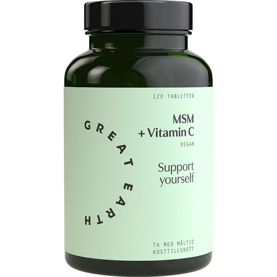 Great Earth MSM+Vitamin C 120 tabletter