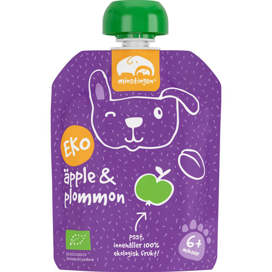 Minstingen Smoothie äpple/plommon 90 g