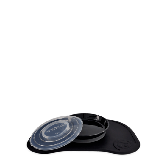 Twistshake Click Mat + Tallrik 6+m Svart