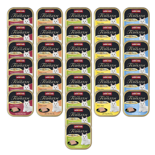 Mixpack: Animonda vom Feinsten Adult 32 x 100 g - Mild Menue (5 sorter)