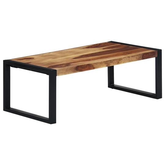 vidaXL Soffbord 110x60x40 cm massivt sheshamträ