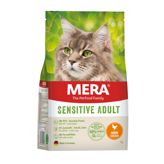 MERA Cats Sensitive Adult Kyckling - Ekonomipack: 2 x 2 kg