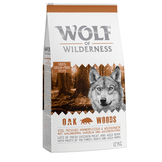 Wolf of Wilderness Oak Woods - Wild Boar - 12 kg