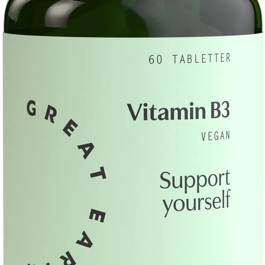 Great Earth Vitamin B3- 500 mg 60 tabletter