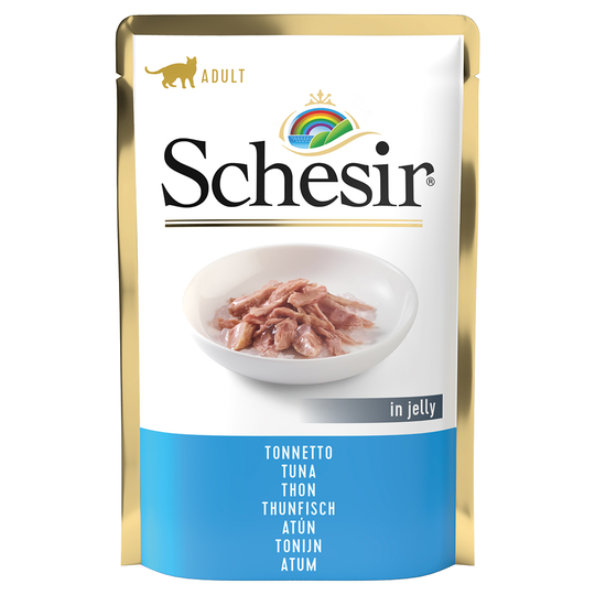 Ekonomipack: Schesir Jelly Pouch 24 x 85 g - Tonfisk