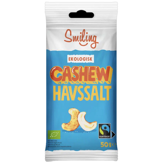 Smiling Cashewnötter Havssalt 50 g