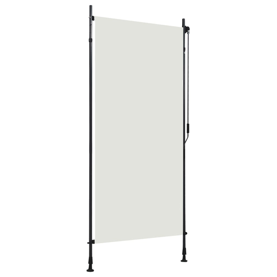 vidaXL Rullgardin utomhus 100x270 cm gräddvit