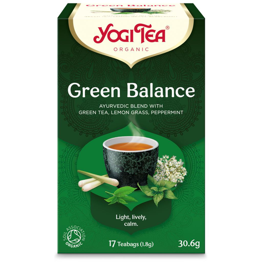 Yogi Tea Ayuvediskt Ekologiskt Grönt te med aromatisk kombucha 17 påsar