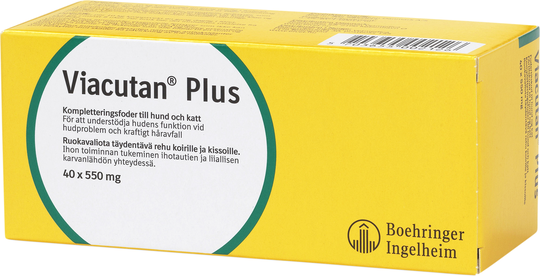 Viacutan Plus Fodertillskott hund & katt 550g Kapsel 40st