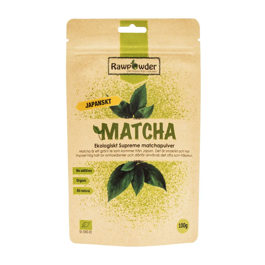 Rawpowder Matcha pulver, 100g ekologisk