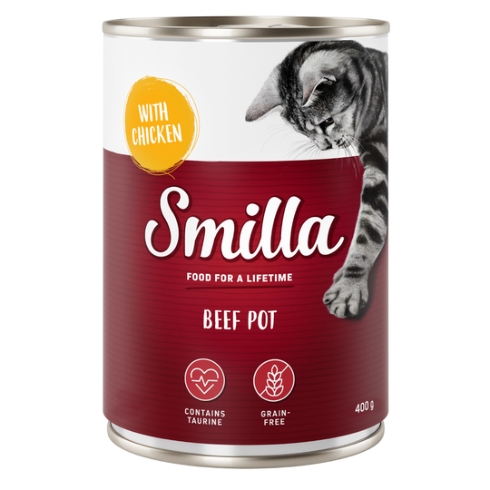 Smilla Beef Pot 6 x 400 g Nötkött & fisk