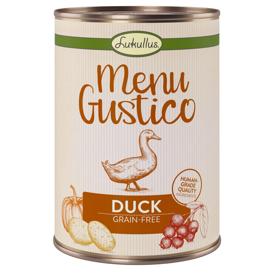Lukullus Menu Gustico - Anka med morot, lingon och rosmarin - 6 x 400 g