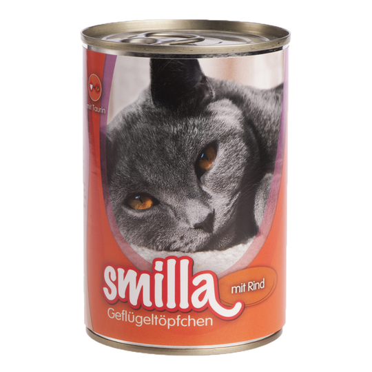 Smilla Poultry Pot 6 x 400 g - Mört fjäderfäkött med nötkött