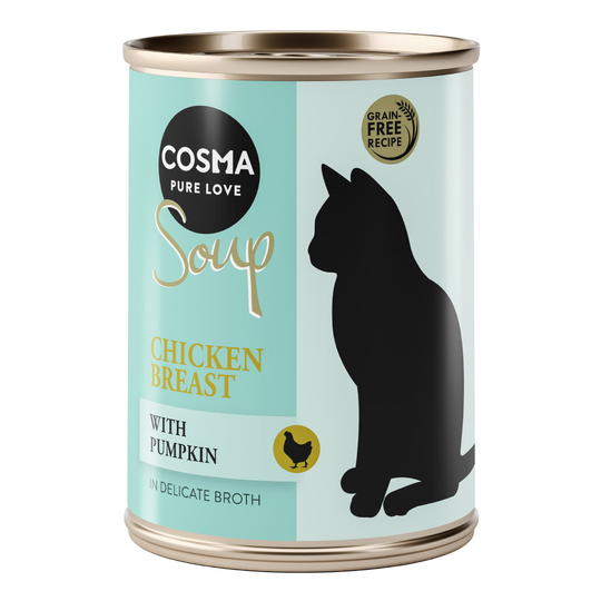 Cosma Soup 6 x 100 g - Kycklingbröst med pumpa