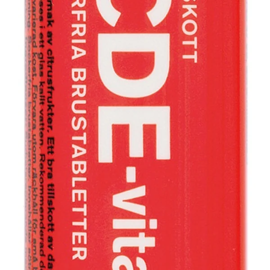 Friggs ABCDE-vitamin Citron 20 brustabletter